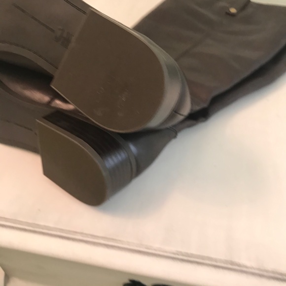 NWT INC leather brown high boots - Picture 8 of 9